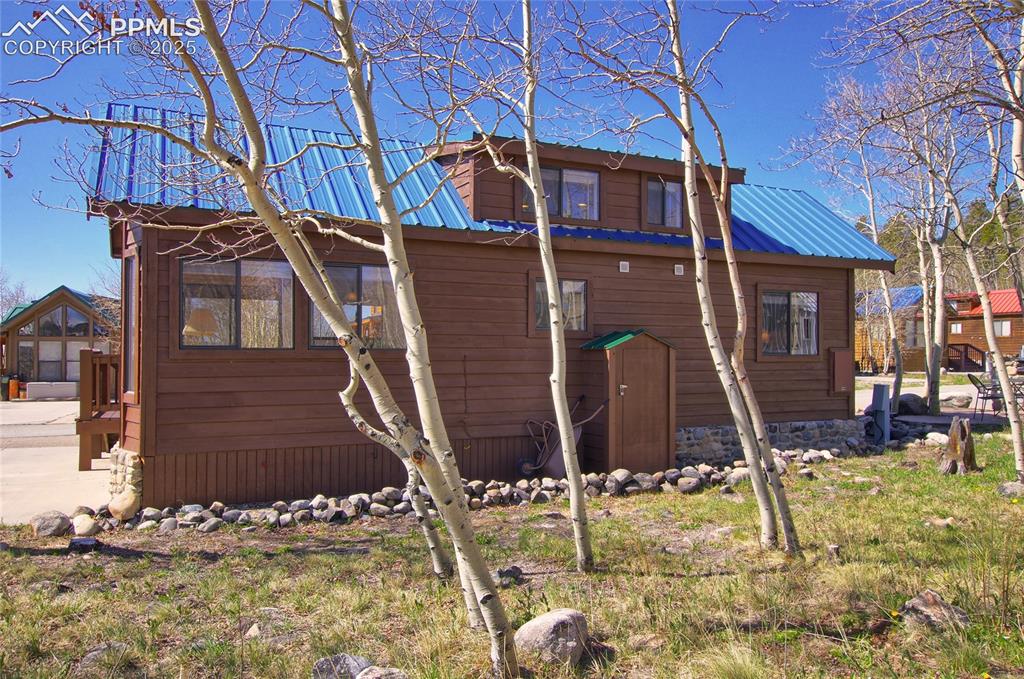 65 Sunshine Loop Fairplay, CO 80440 - Photo 7 of 50 Rear Exterior With Attached Shed