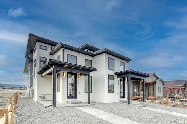 a front view of a house