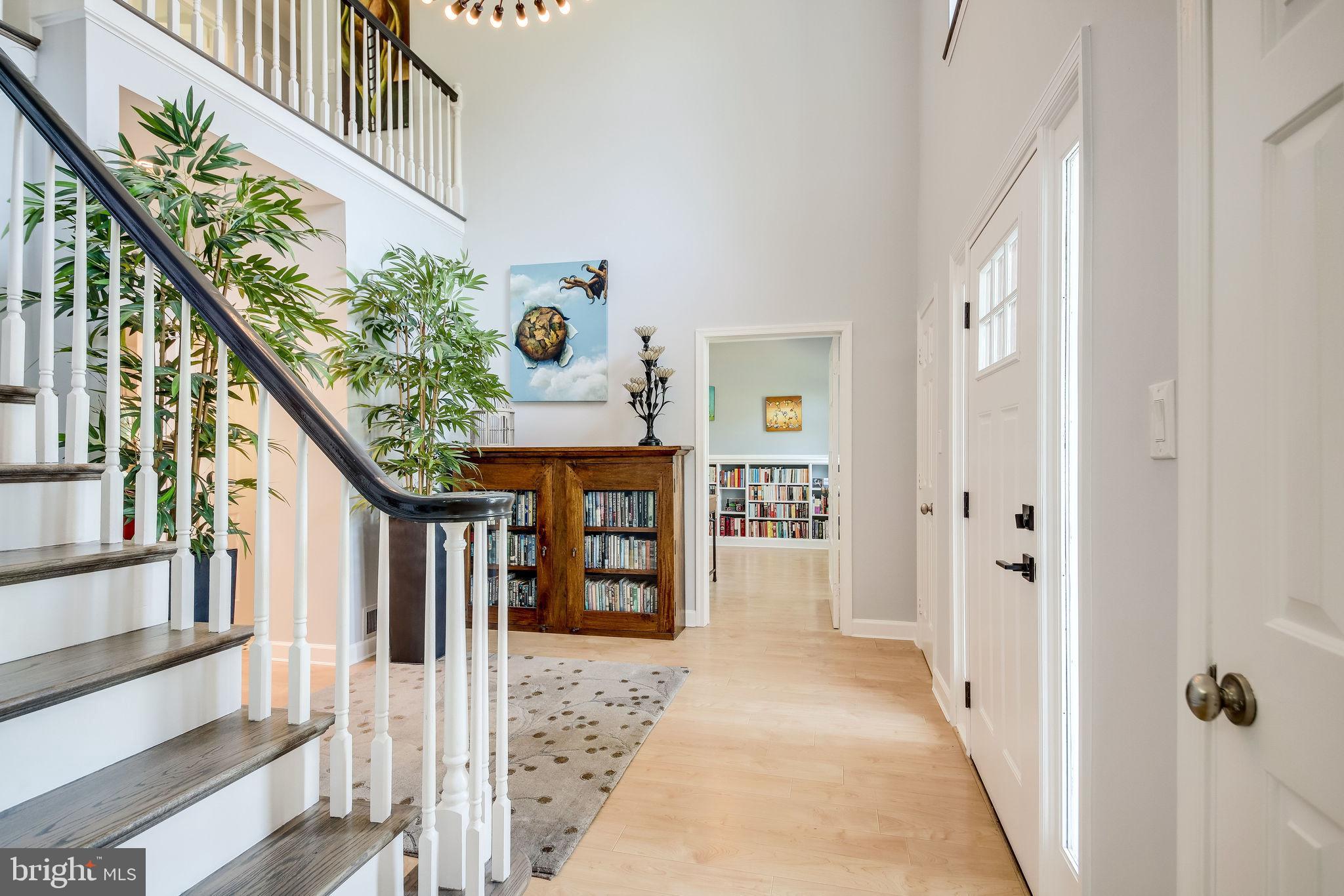 Foyer with entrance to the office