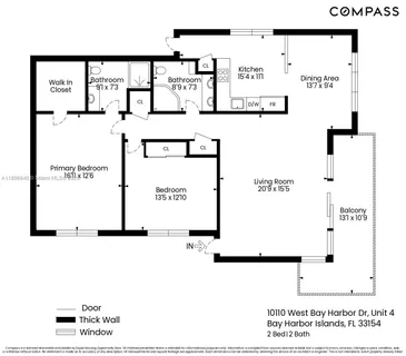 $865,000 | 10110 West Bay Harbor Drive, Unit 4, Bay Harbor Islands, FL 33154