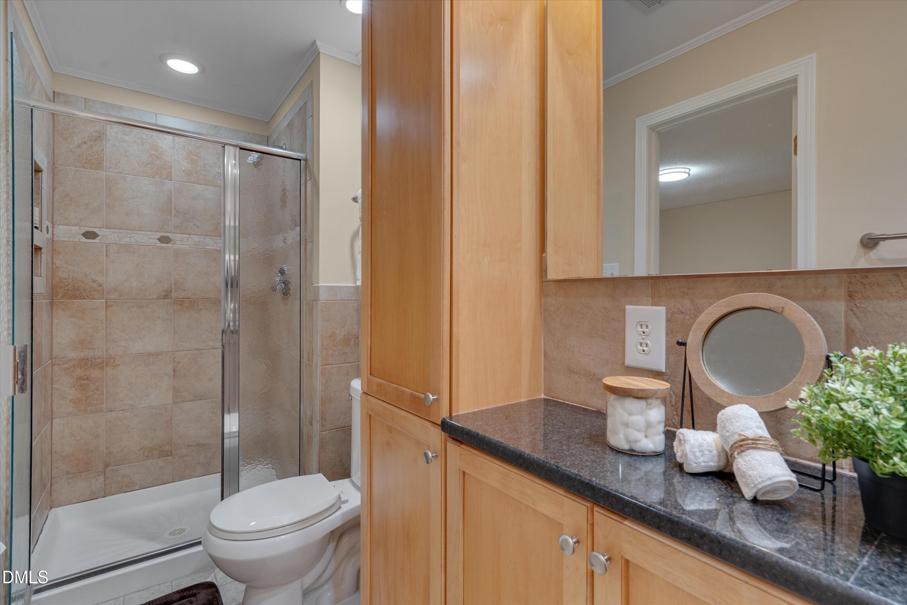 641 Kings Fork Road Cary, NC 27511 - Photo 12 of 21 Primary Bath Walk-in Shower