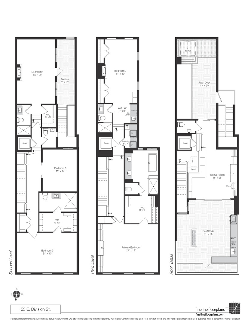 53 East Division Street Chicago, IL 60611 - Photo 78 of 78 a white and white photo of a living room