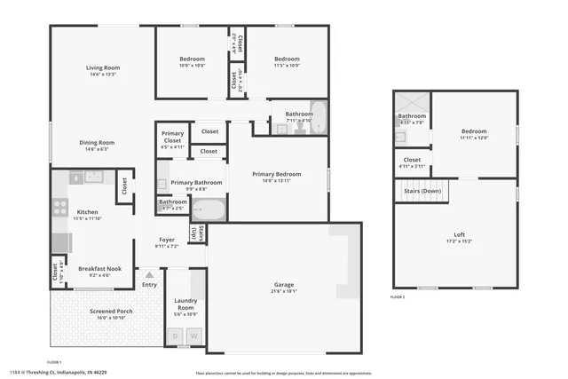 $299,900 | 1184 Threshing Court, Indianapolis, IN 46229