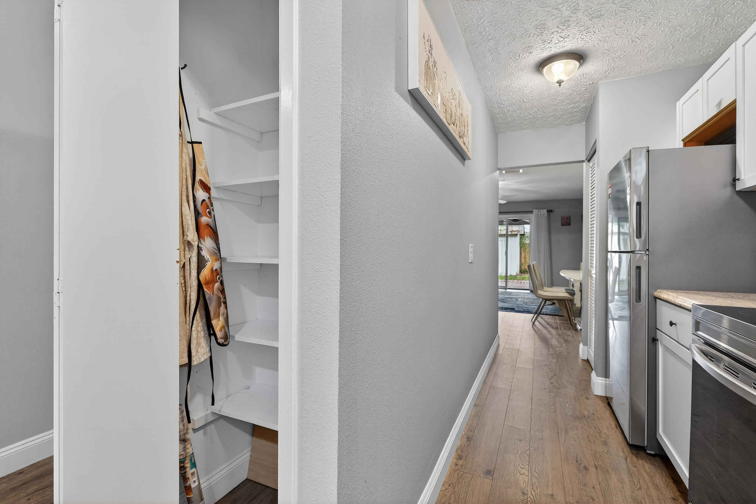 35 10th Street, Unit D Shalimar, FL 32579 - Photo 13 of 33 a view of hallway with wooden floor