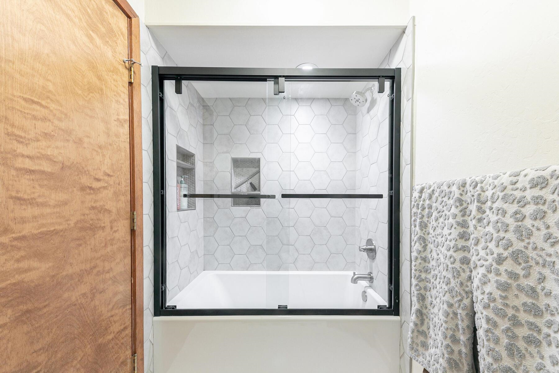 3003 Meadow Court, Unit 5 Olympic Valley, CA 96146 - Photo 18 of 28 a bathroom with a shower and a sink