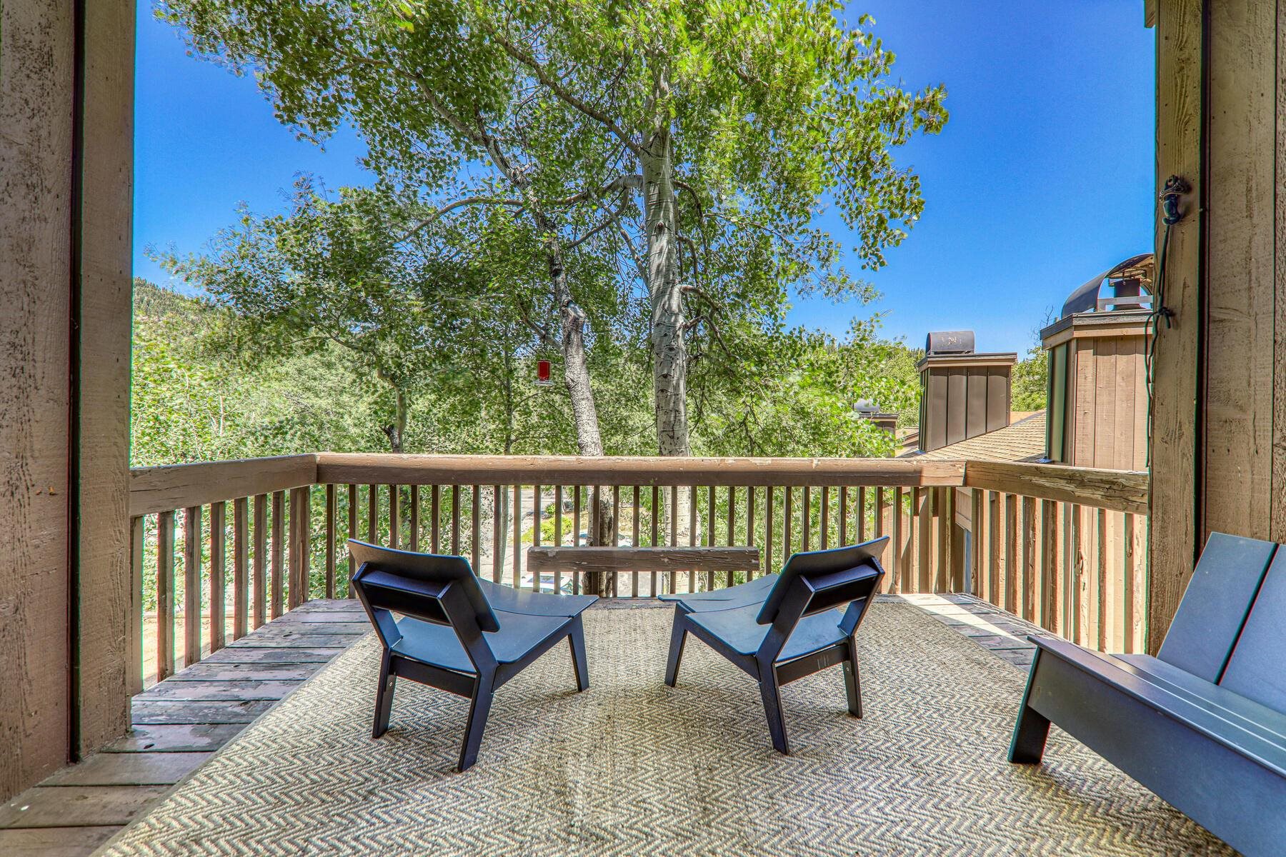 3003 Meadow Court, Unit 5 Olympic Valley, CA 96146 - Photo 2 of 28 a view of a two chairs on the deck
