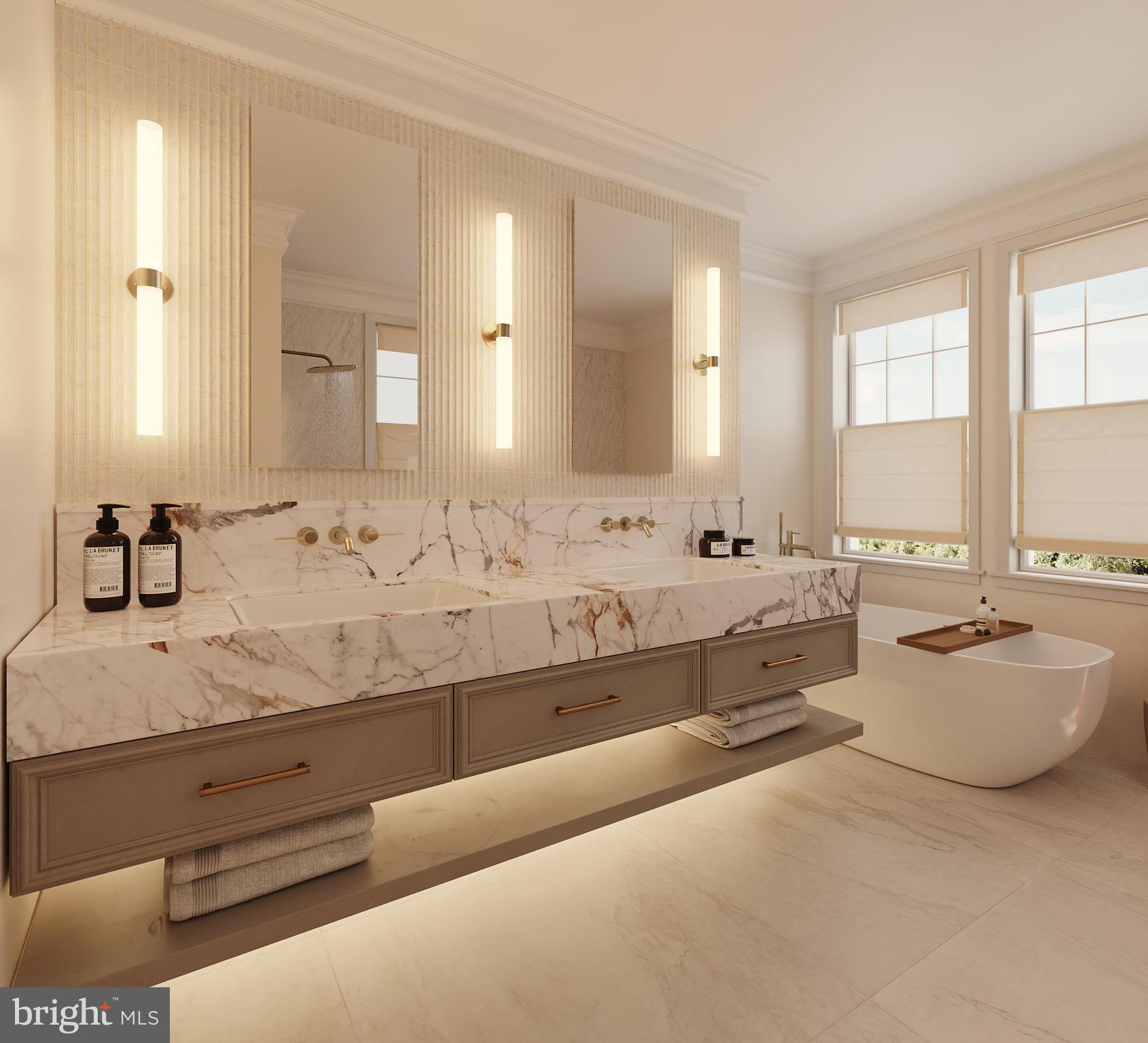 3626 Ordway Street Northwest Washington, DC 20016 - Photo 7 of 17 a bathroom with sink bathtub and window