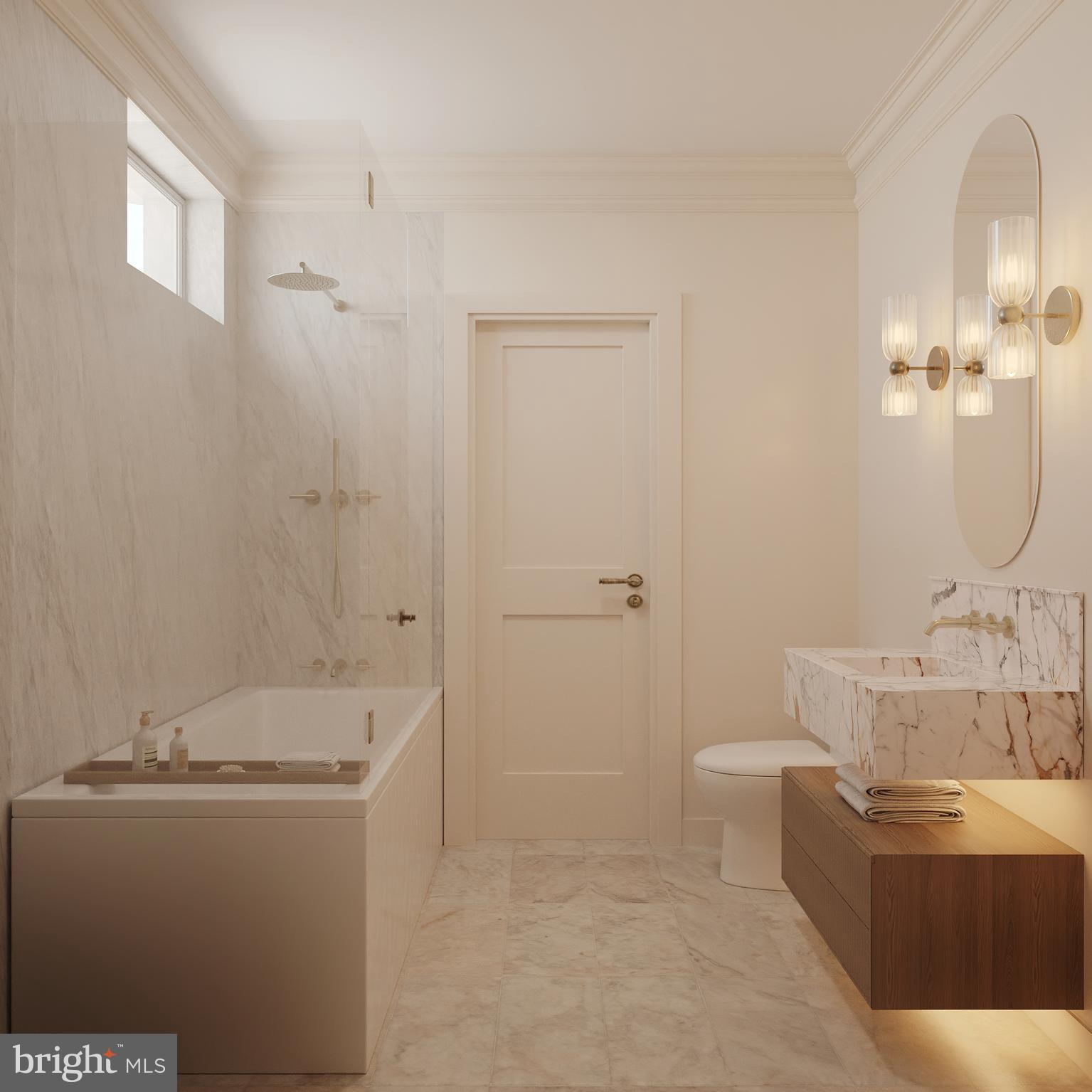 3626 Ordway Street Northwest Washington, DC 20016 - Photo 9 of 17 a bathroom with a sink a toilet and shower