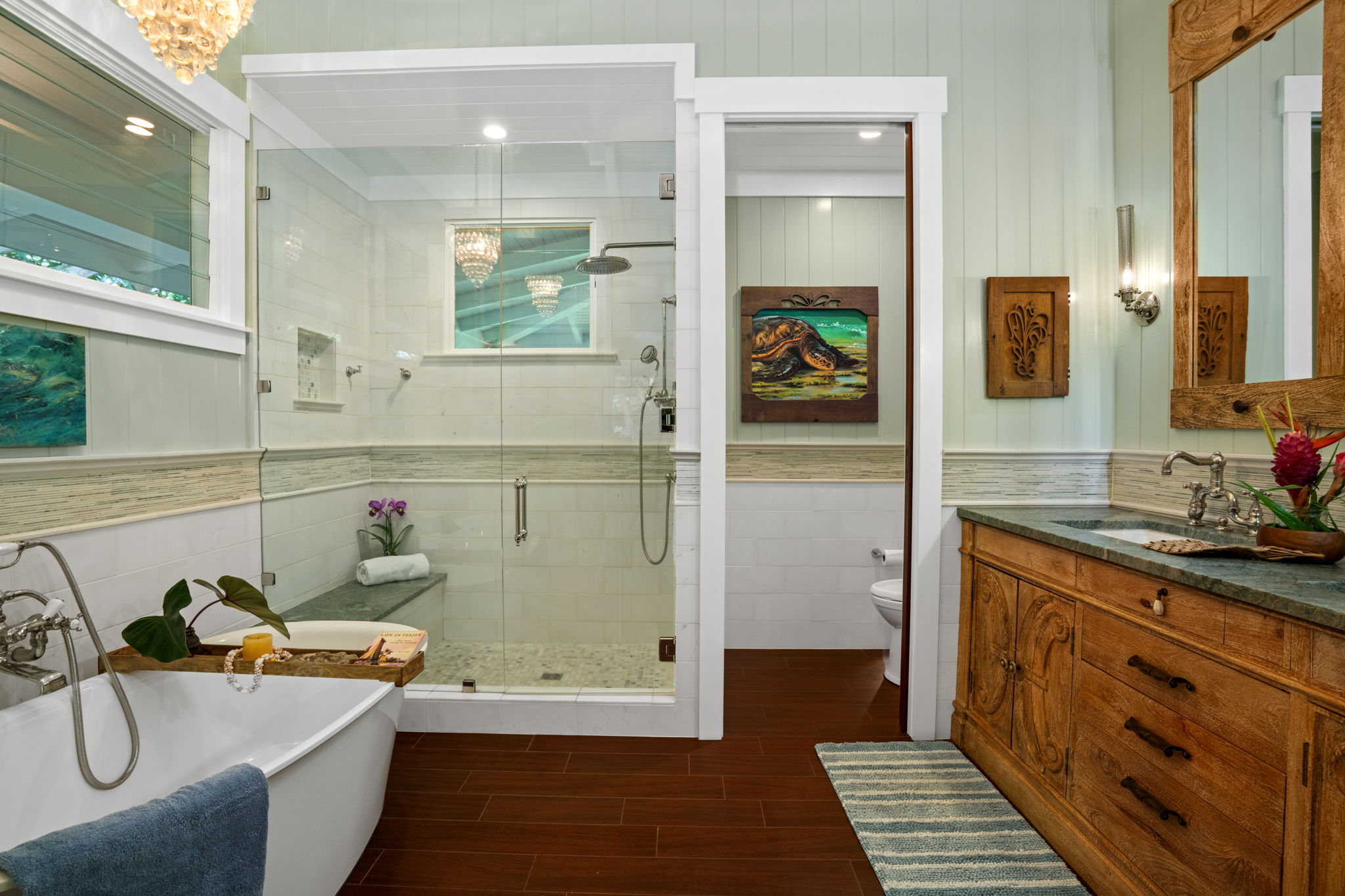 5311 A Hauaala Road Kapaa, HI 96746 - Photo 16 of 30 a bathroom with a bathtub and a sink