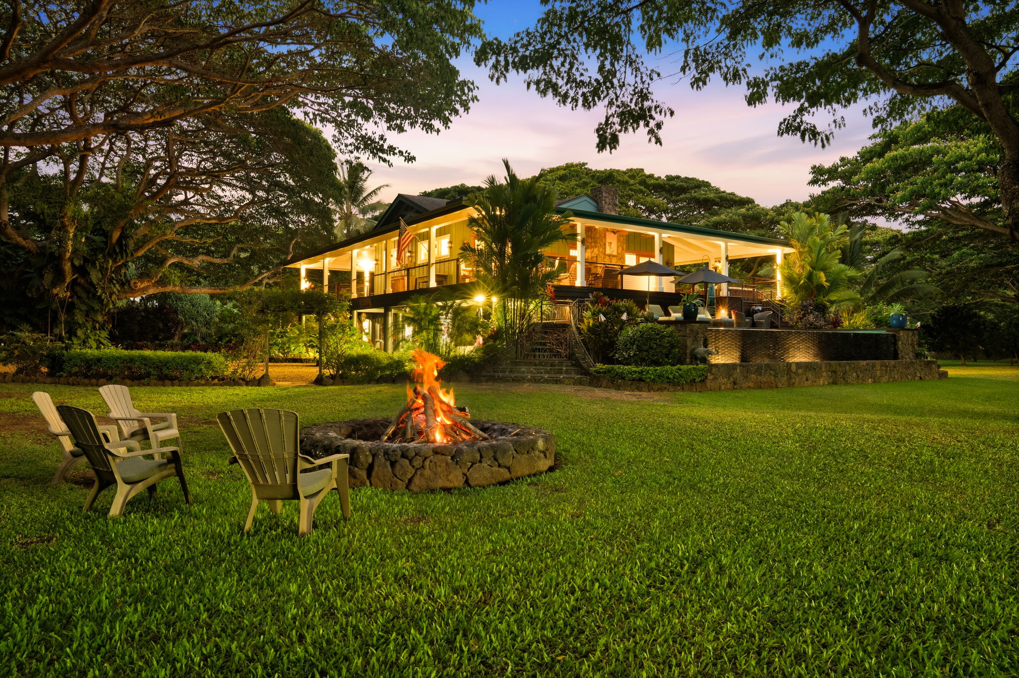 5311 A Hauaala Road Kapaa, HI 96746 - Photo 22 of 30 a view of a house with a yard table and chairs