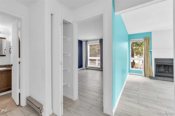 a view of an empty room