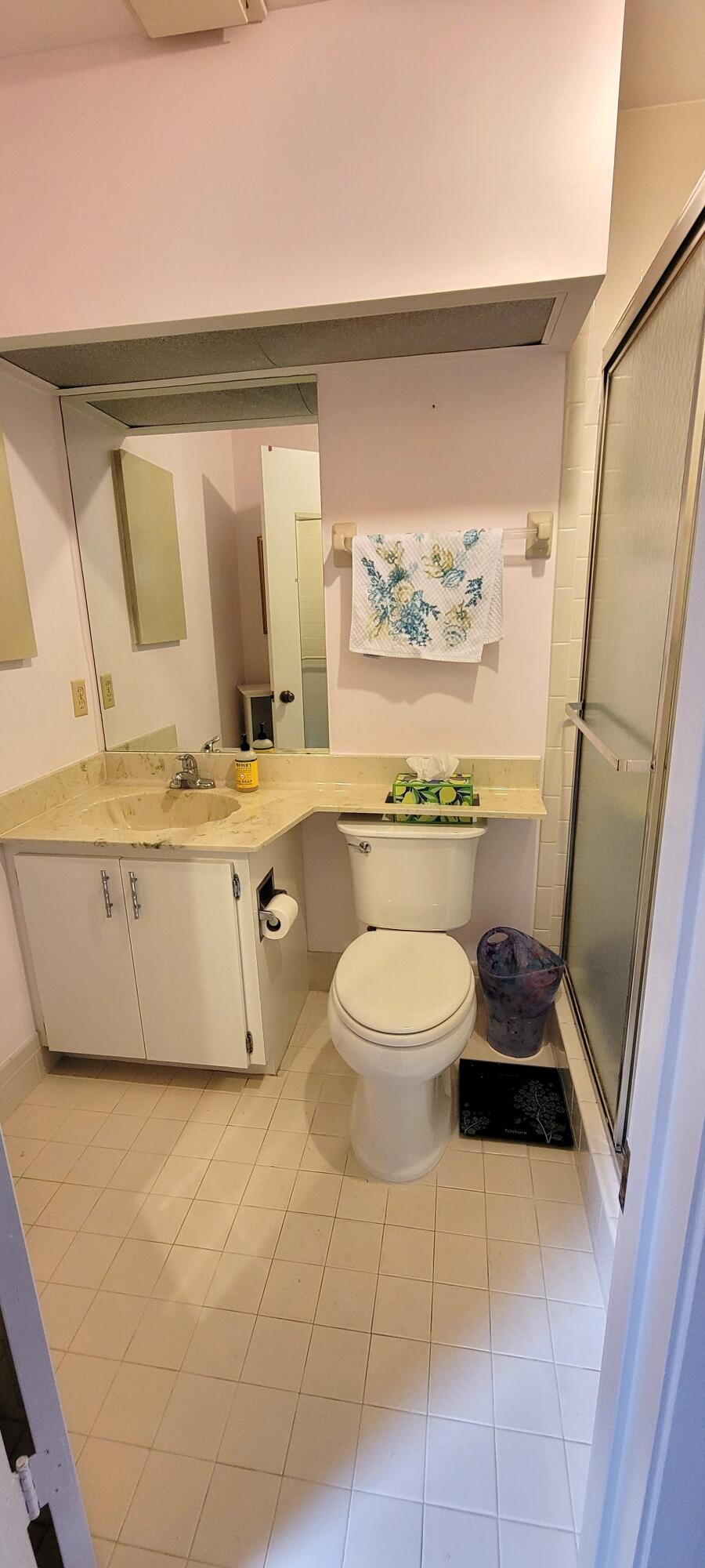 493 Southwest 28th Avenue Delray Beach, FL 33445 - Photo 30 of 48 a bathroom with a sink a toilet and bathtub