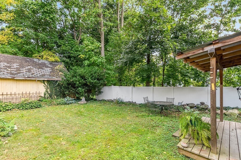 56 Clark Street Dedham, MA 02026 - Photo 36 of 42 a view of a backyard