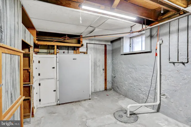 a view of a storage room