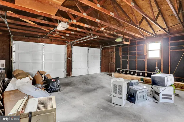 a living room with a large window