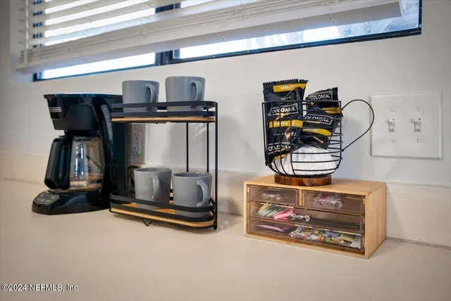 a room with gym equipment