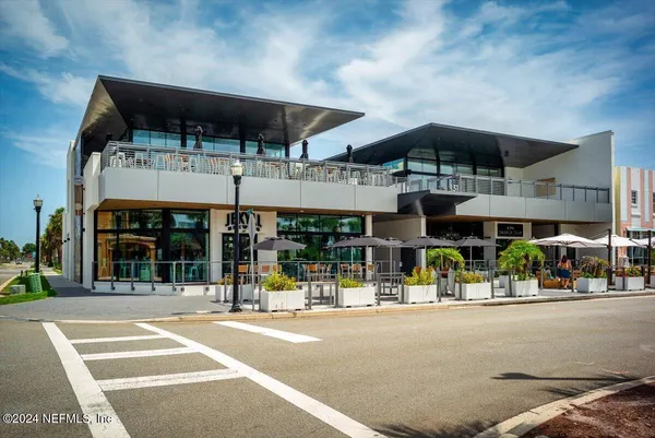 a car parked in front of a building