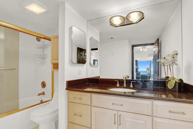 a view of beach and ocean