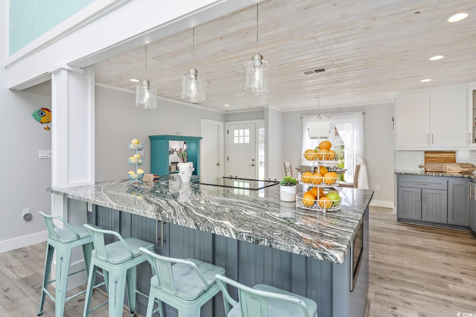 21 Pine Valley Lane Surfside Beach, SC 29575 - Photo 13 of 40 Kitchen with tasteful backsplash, decorative light