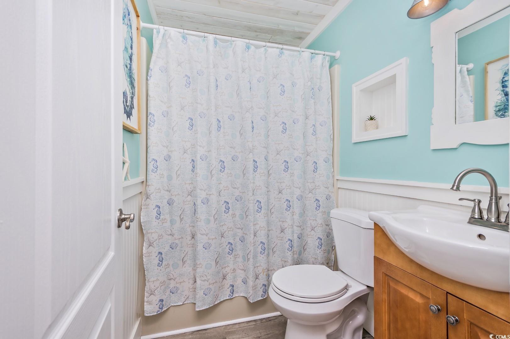 21 Pine Valley Lane Surfside Beach, SC 29575 - Photo 29 of 40 Bathroom featuring a shower with shower curtain, v
