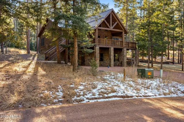 a backyard of a house