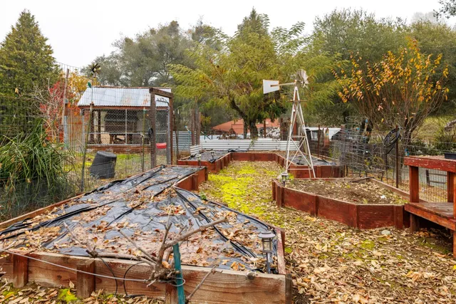 a view of outdoor space with seating area
