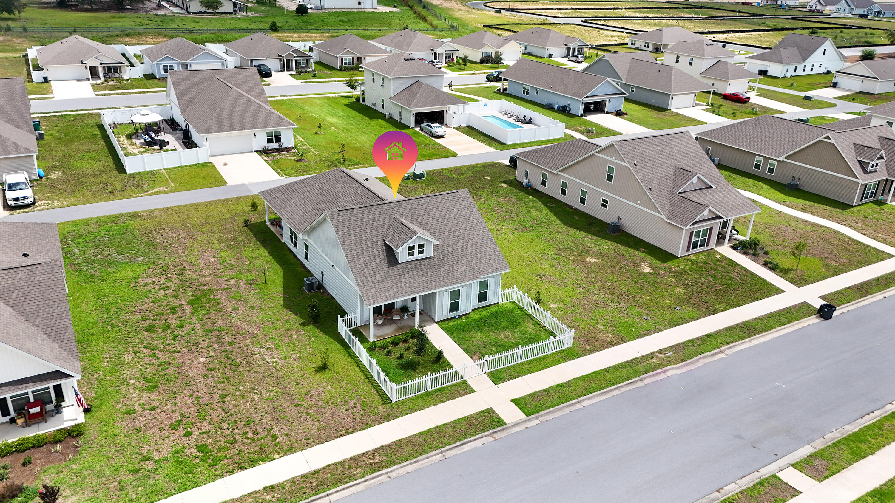41 Woodsorrel Street Freeport, FL 32439 - Photo 37 of 41 an aerial view of residential houses with outdoor space