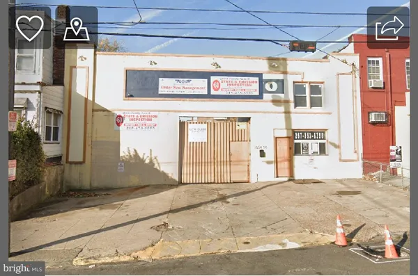 a front view of a building