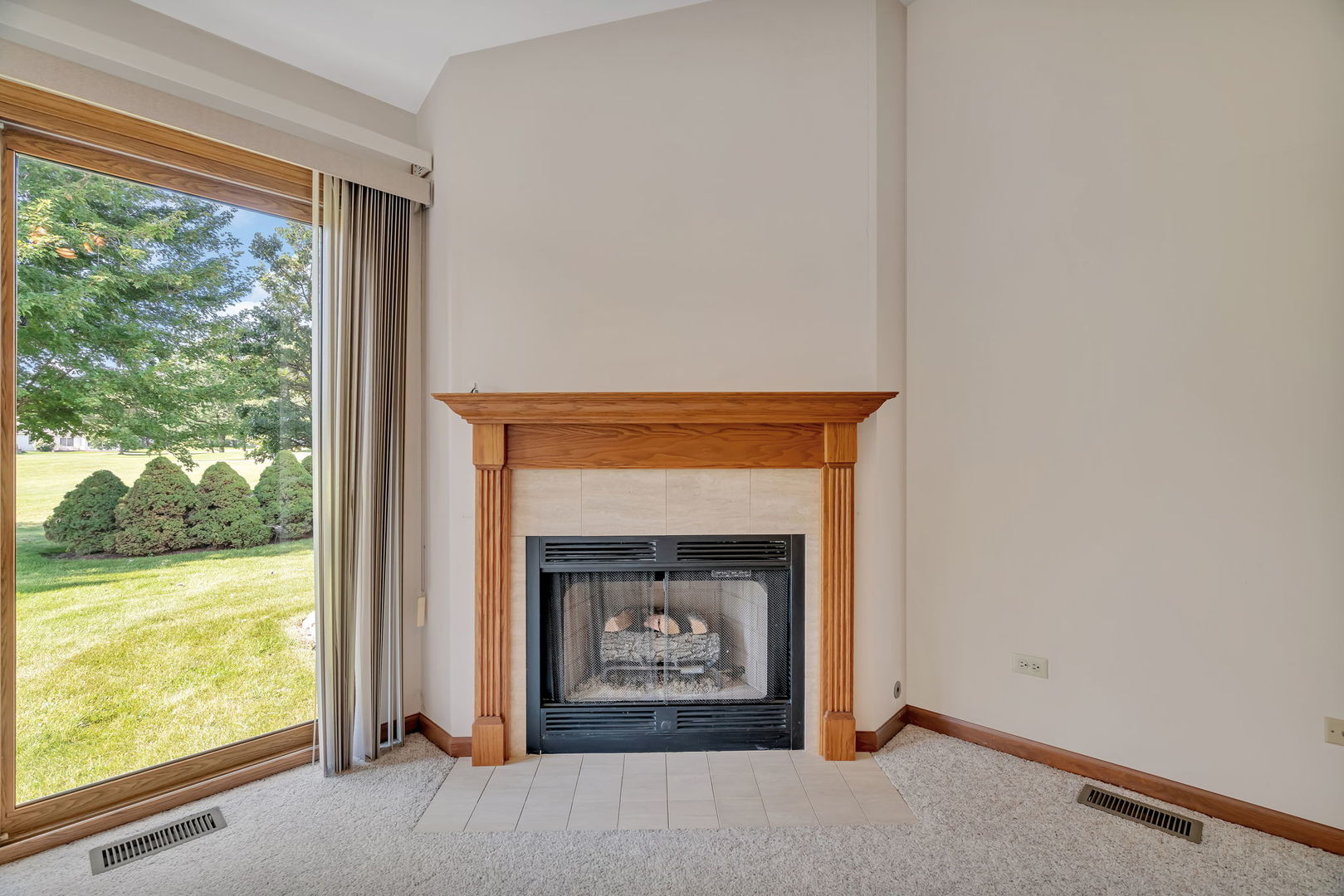 13472 Redberry Circle Plainfield, IL 60544 - Photo 14 of 30 a view of an empty room with a fireplace and a window