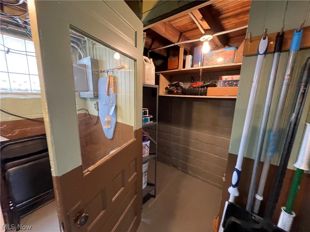 1334 Sunset Road Cleveland, OH 44124 - Photo 25 of 33 Unfinished basement storage room