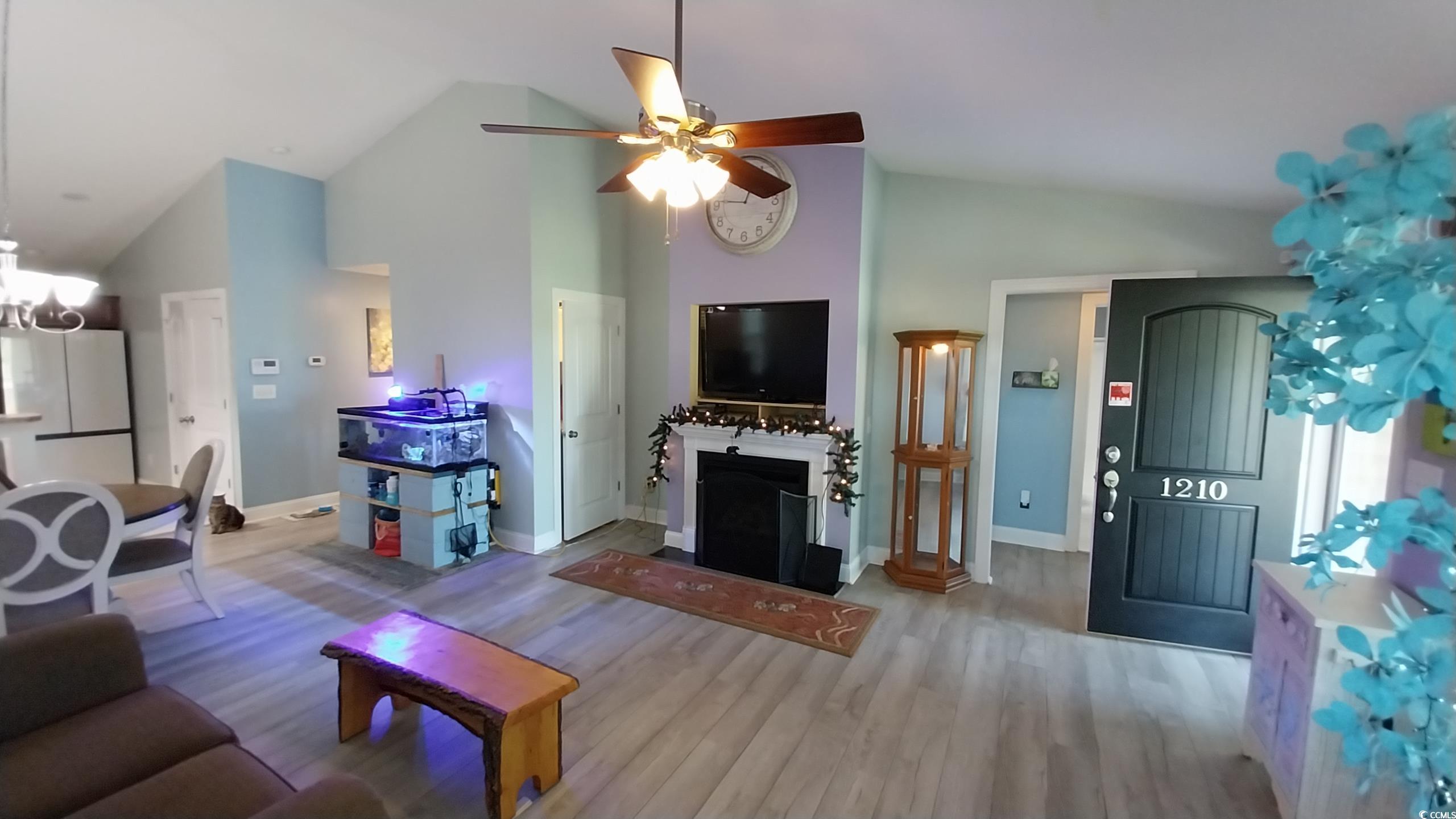 1210 Horry Road Aynor, SC 29511 - Photo 3 of 34 Living room featuring baseboards, ceiling fan with