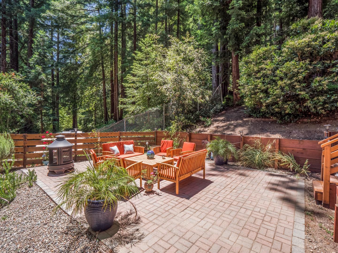 10270 Alba Road Ben Lomond, CA 95005 - Photo 19 of 41 a view of a chairs and tables in the patio