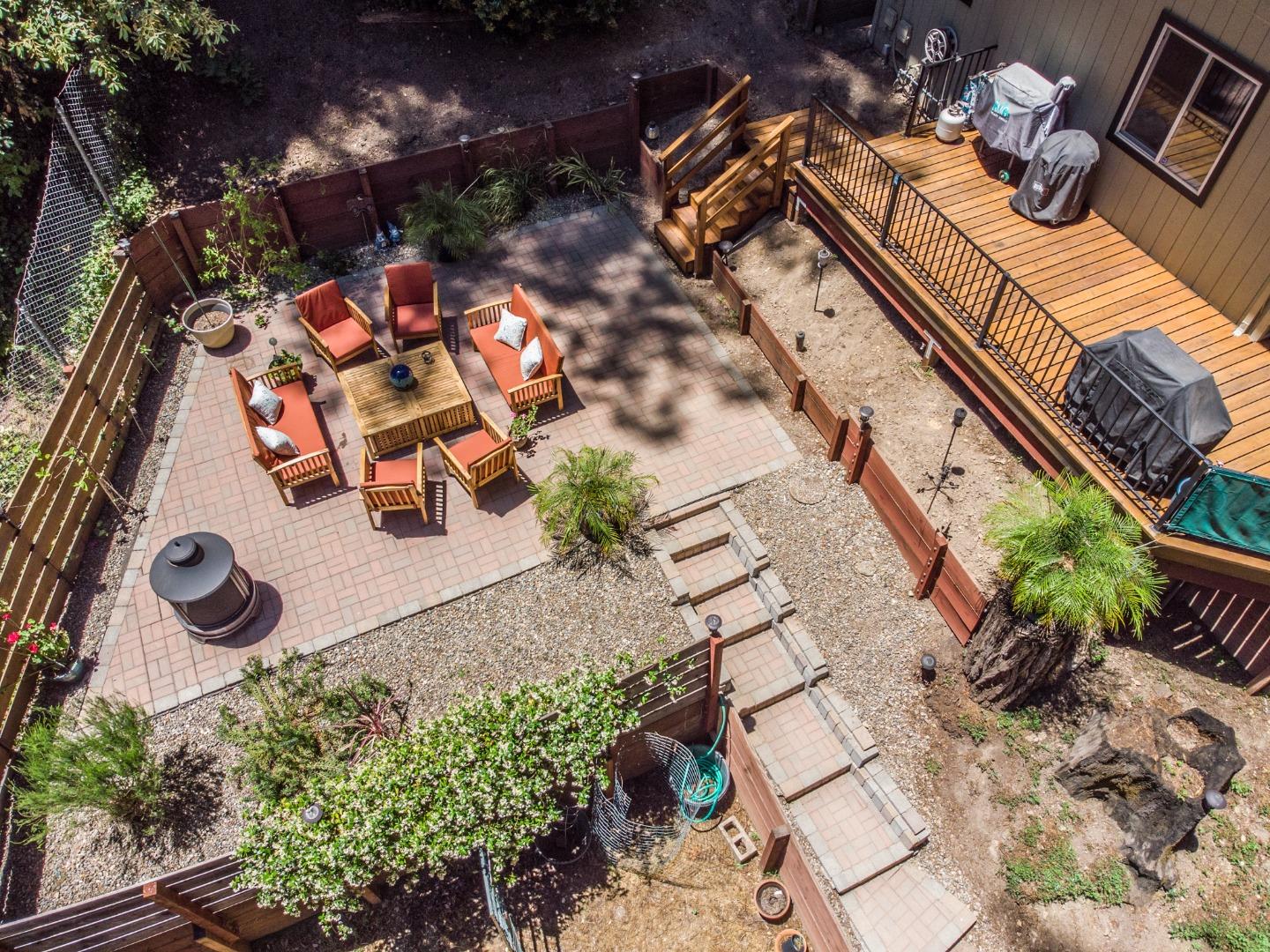 10270 Alba Road Ben Lomond, CA 95005 - Photo 4 of 41 an aerial view of a house with a yard