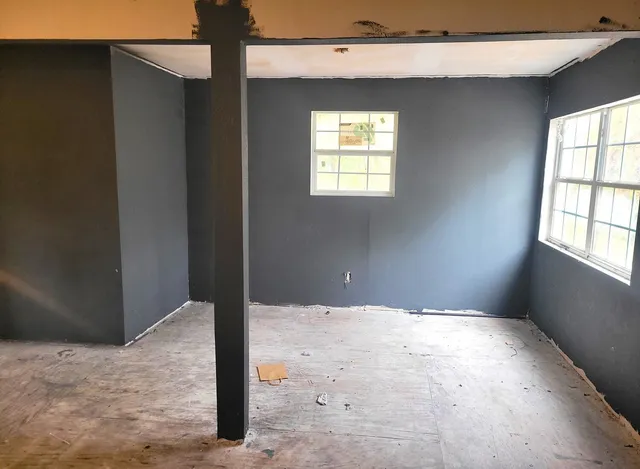 a view of an empty room