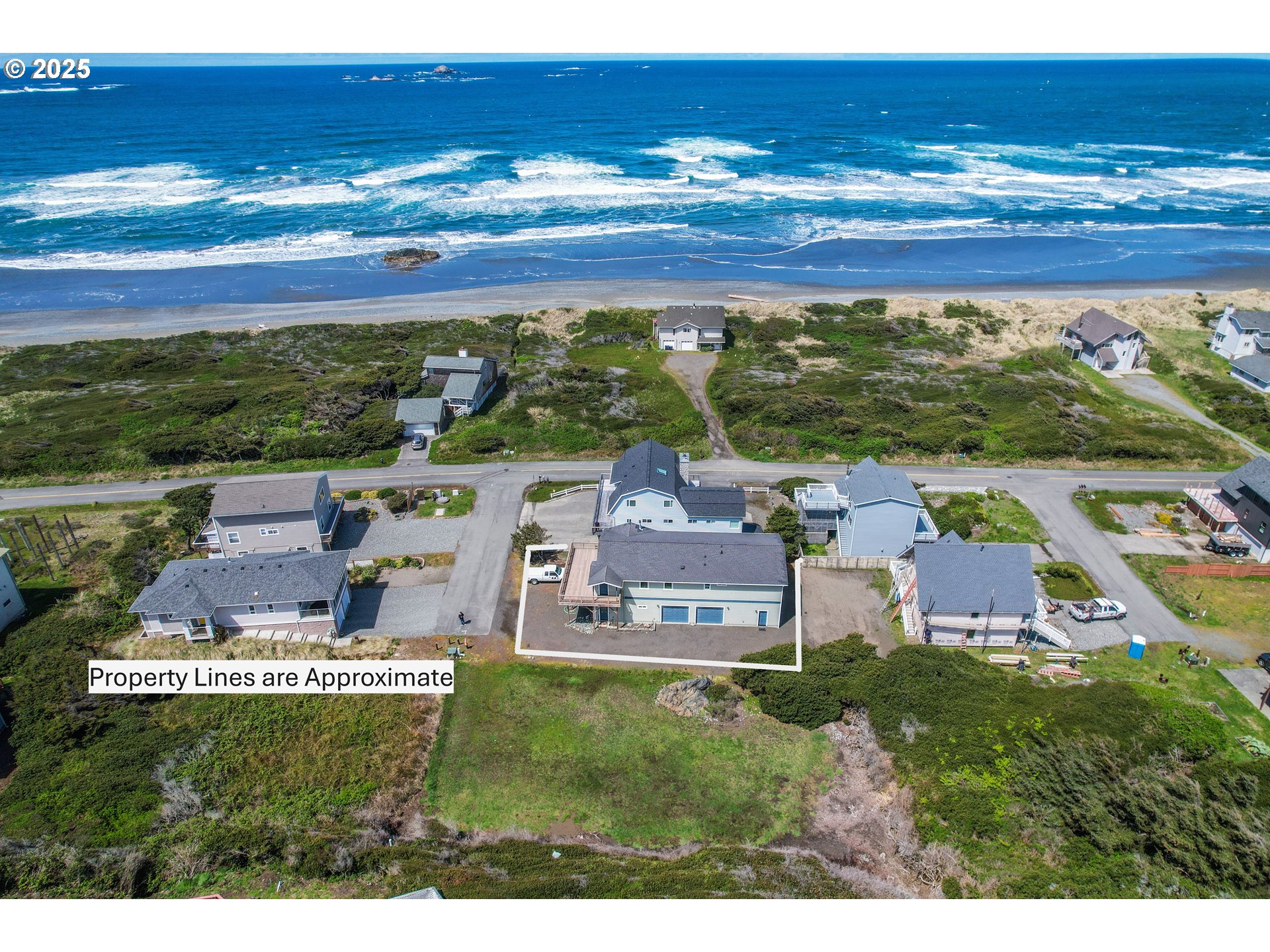 a view of a city with an ocean