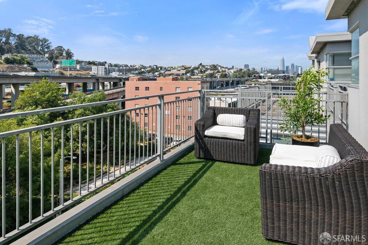 1325 Indiana Street, Unit 301 San Francisco, CA 94107 - Photo 27 of 41 a view of a city from a balcony