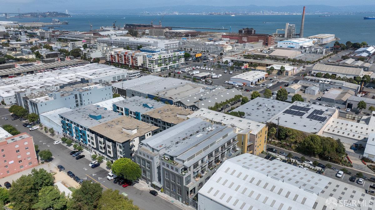 1325 Indiana Street, Unit 301 San Francisco, CA 94107 - Photo 38 of 41 an aerial view of a city with lots of residential buildings