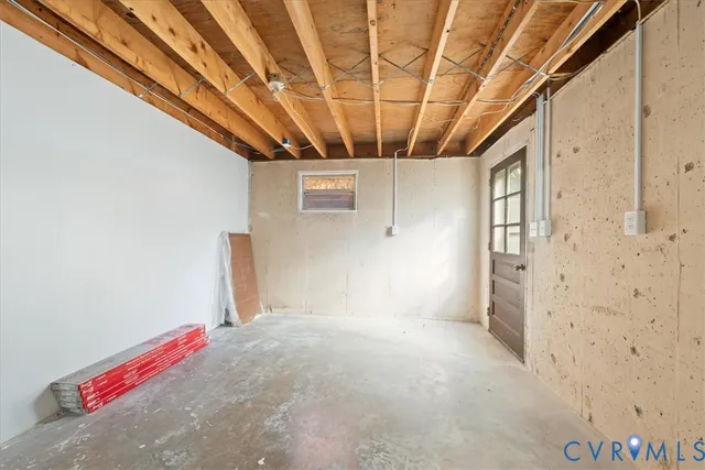 a view of a storage & utility room