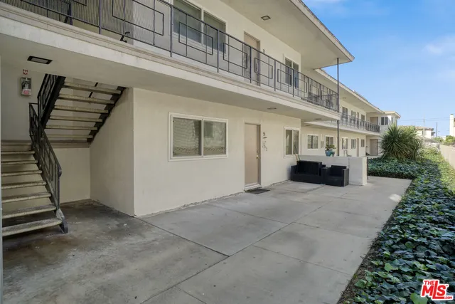 a view of a building with stairs and stairs