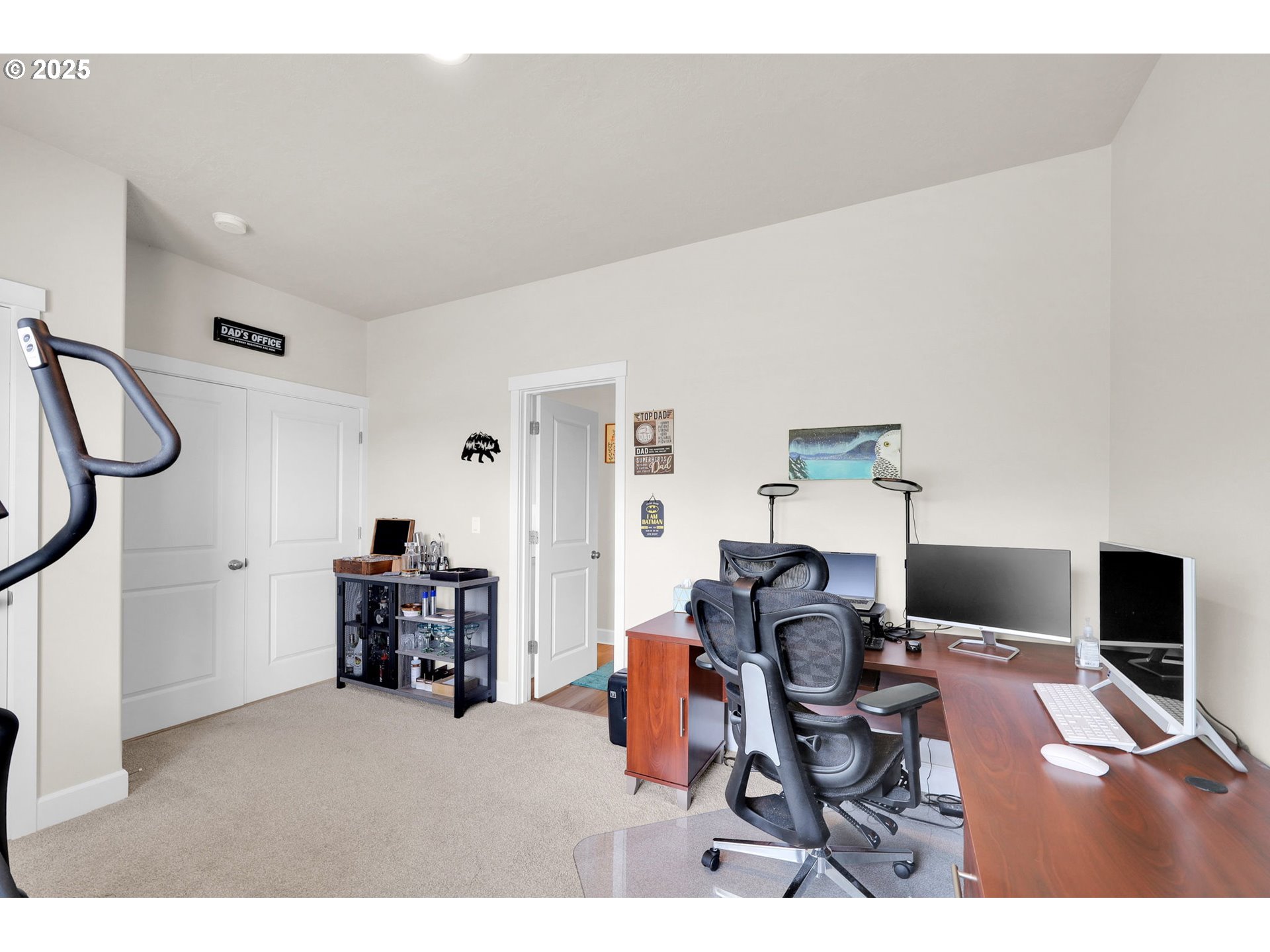 580 South 10th Street Monroe, OR 97456 - Photo 19 of 45 a living room with furniture a flat screen tv and a fireplace