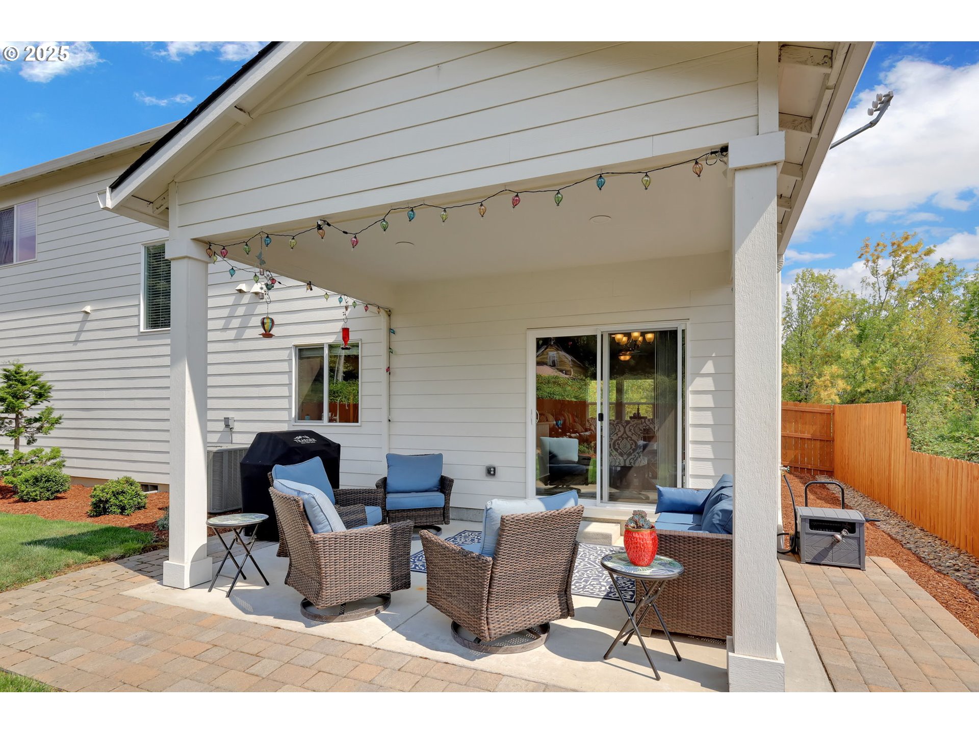 580 South 10th Street Monroe, OR 97456 - Photo 44 of 45 a outdoor space with patio the couches and a dining table with the potted plant