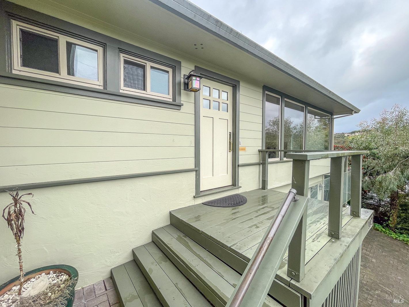 112 Reed Boulevard Mill Valley, CA 94941 - Photo 3 of 39 a view of balcony with wooden floor and seating space