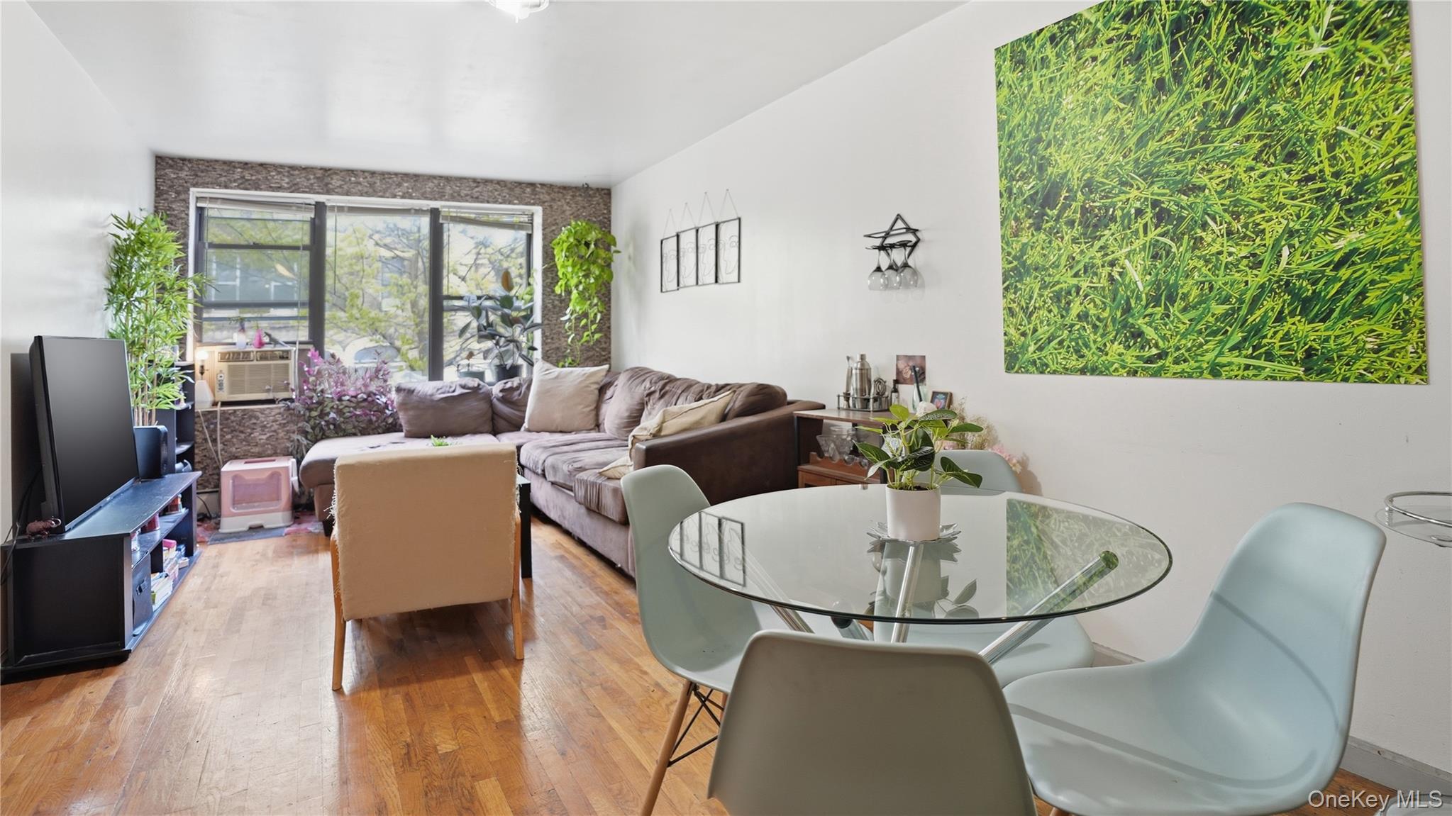 253 Cornelia Street Brooklyn, NY 11221 - Photo 25 of 36 a living room with furniture and a flat screen tv