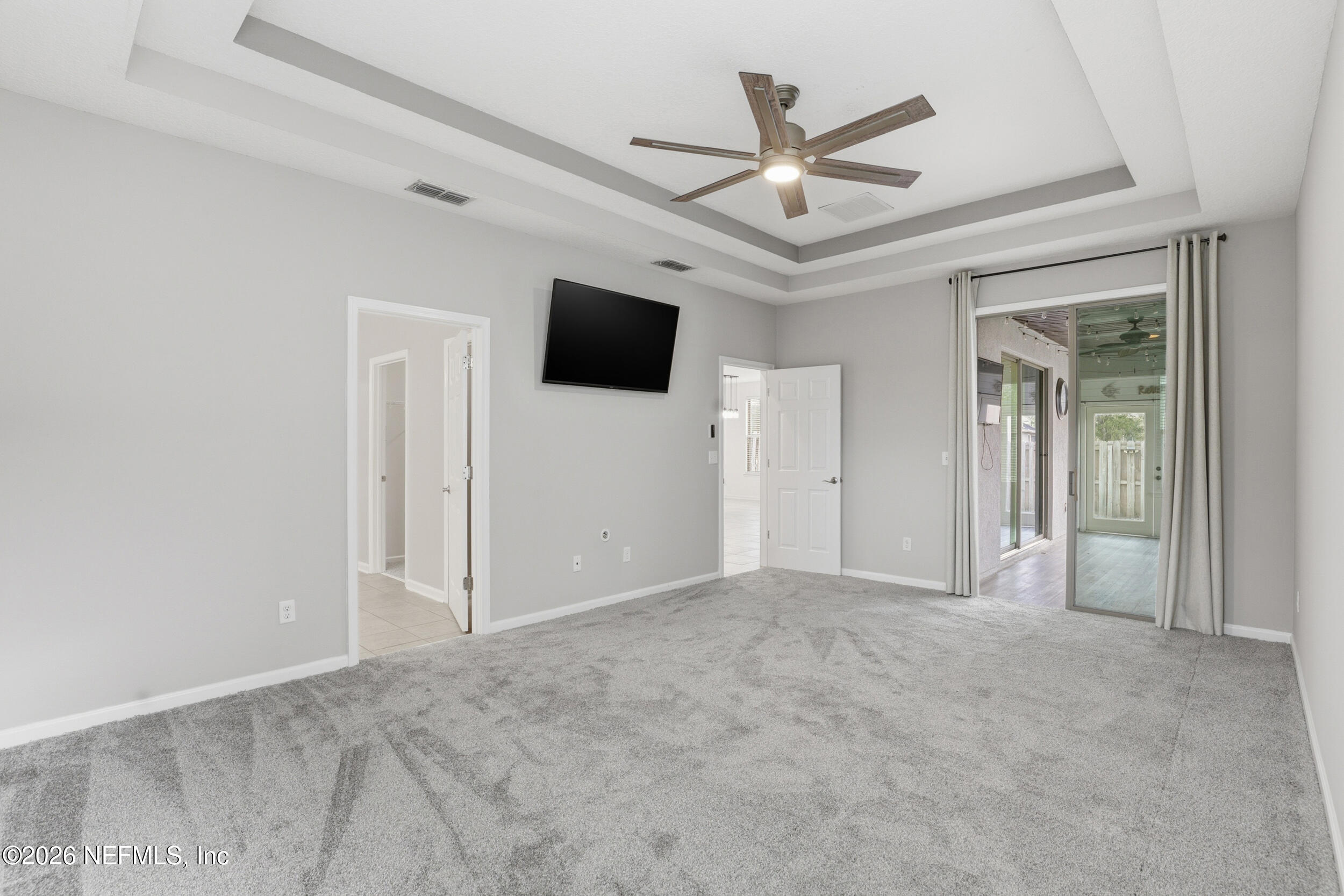 219 Straw Pond Way St. Augustine, FL 32092 - Photo 21 of 36 en empty room with ceiling fan and ceiling fan