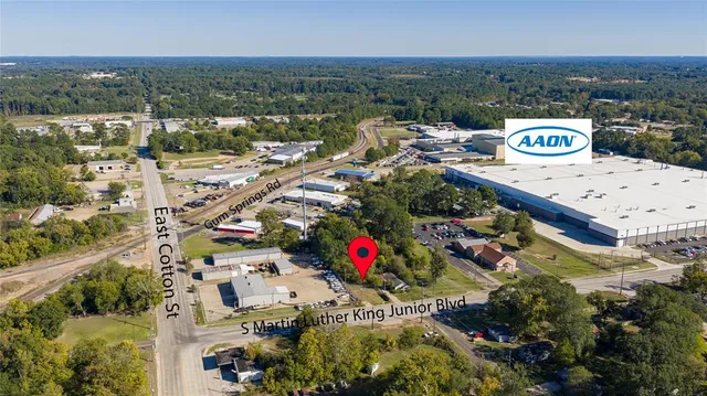 an aerial view of a city