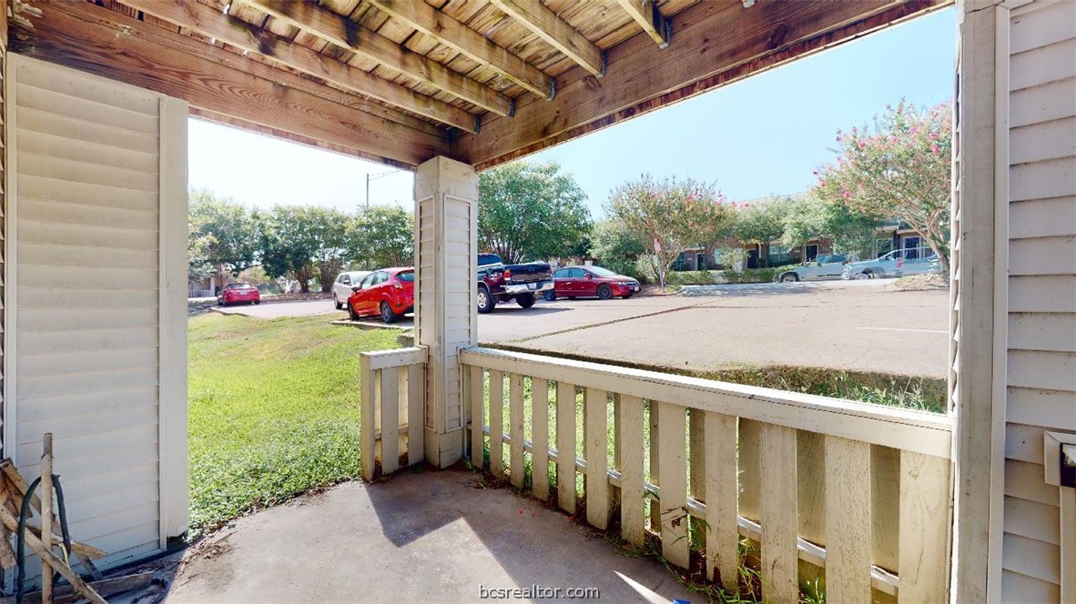 1005 Spring Loop, Unit C College Station, TX 77840 - Photo 23 of 25 a view of a porch with garden