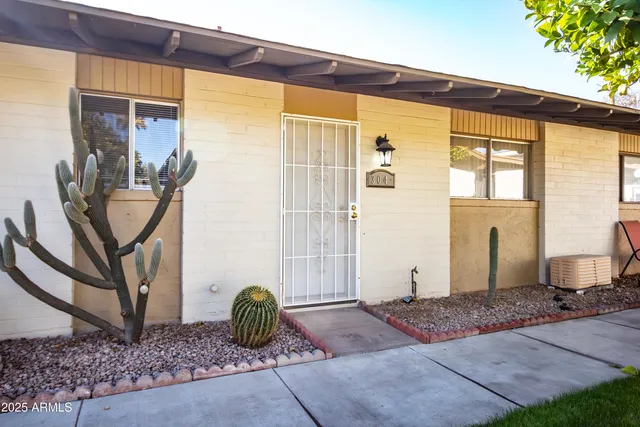 a front view of a house