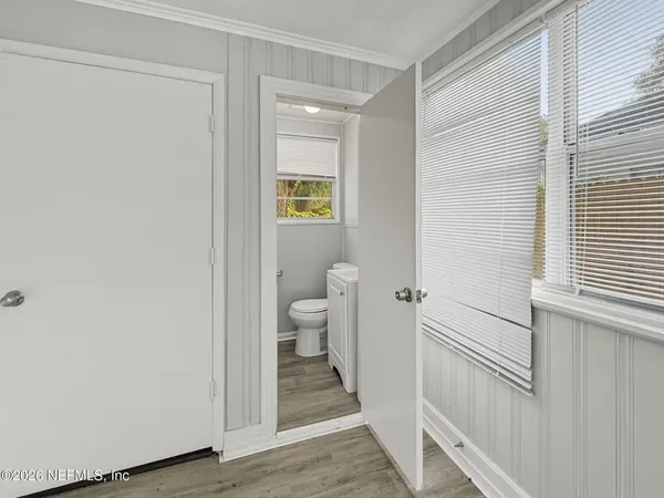a bathroom with a toilet