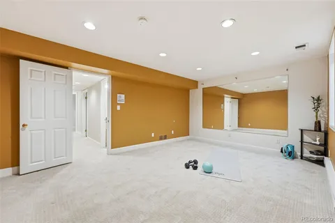 a view of an empty room