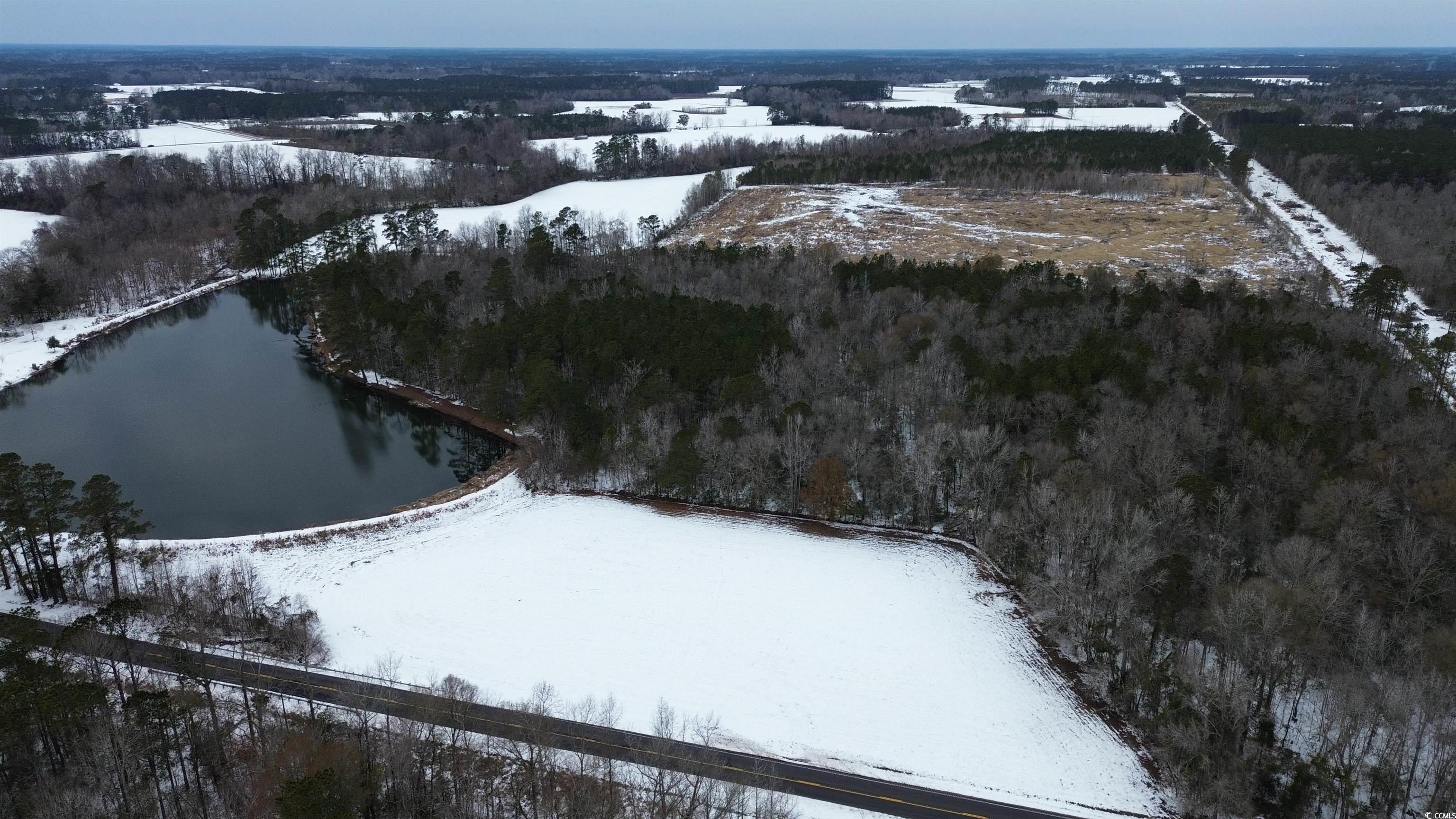 1957 Green Sea Road Green Sea, SC 29545 - Photo 6 of 11 Snowy aerial view featuring a water view
